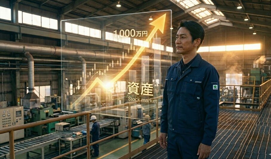 自己管理の精度を高め、23時退勤の過酷な環境を資産形成のチャンスに変えるリーダーのイメージ